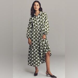 The Bettina Tiered Shirt Dress by Maeve